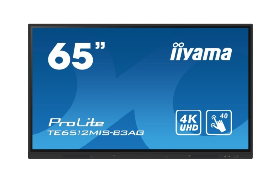 IIYAMA Monitor 65 cali TE6512MIS-B4AG  40pkt,IPS,4K,24/7,7H, ANDROID 14, RK3576, 8/128GB, EDLA, Essential  - TE6512MIS-B4AG