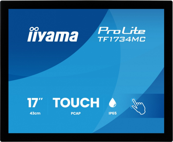 IIYAMA Monitor 17 cali ProLite TF1734MC-B8X TN, TN,POJ.10pkt.HDMI,DP,350cd,1000:1,5ms - TF1734MC-B8X
