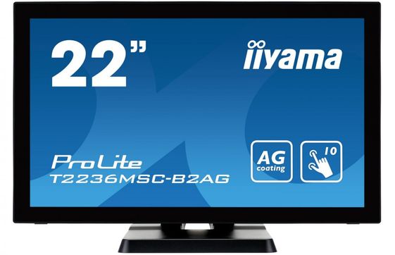 IIYAMA Monitor 21.5 cala T2236MSC-B2AG AMVA/10P/HDMI/DVI/VGA/USB/2x2W/AG - ULIIY022I36B2AG