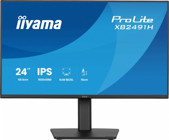 IIYAMA Monitor 24 cale XB2491H-B1 IPS, HDMI, DP, 1ms, 350cd, 1500:1, 120Hz, HAS150 (PIVOT) - XB2491H-B1