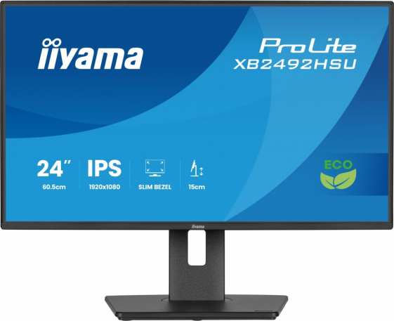 IIYAMA Monitor 24 cali XB2492HSU-B1 IPS,FHD,HDMI,DP,120Hz,300cd,4ms,        cienkie ramki, 1500:1, ErP B, USB HUBx2  - XB2492HSU-B1