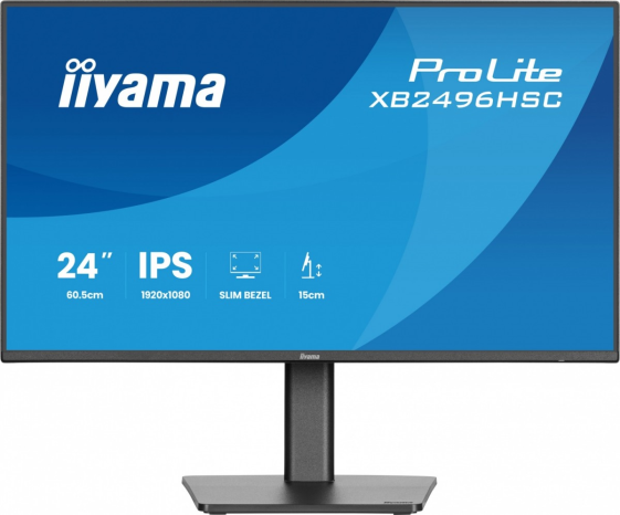 IIYAMA Monitor 24 cale XB2496HSC-B1 IPS, FHD, HDMI, USB-C (PD 65W), 144Hz - XB2496HSC-B1