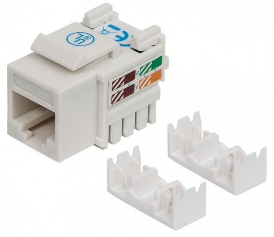 INTELLINET Moduł Keystone Cat 6 UTP RJ45 zaciskany biały  - 210591