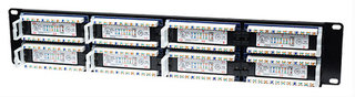 INTELLINET Patch panel 19' 48 porty UTP kat.5e czarny  - 513579