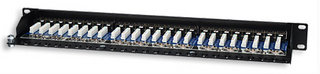 INTELLINET Patchpanel 19 cali, 24 porty, STP kat.5e czarny  - 513487