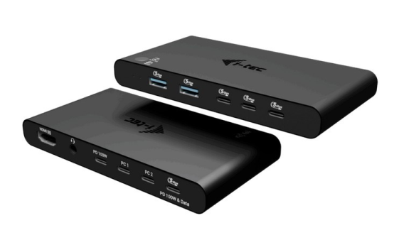 I-TEC Stacja dokująca KVM Docking Station HDMI 2 Hosts Power Delivery 2x 100W  - C31KVMHDMIDOCKPD