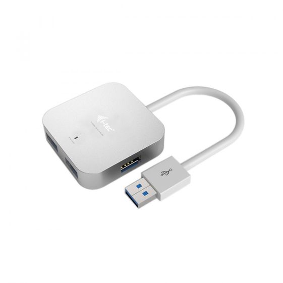I-TEC USB 3.0 Metal Passive HUB 4 Porty bez zasilacza do Notebooka Ultrabooka Tablet PC Obsługa Windows i Mac OS - U3HUBMETAL402