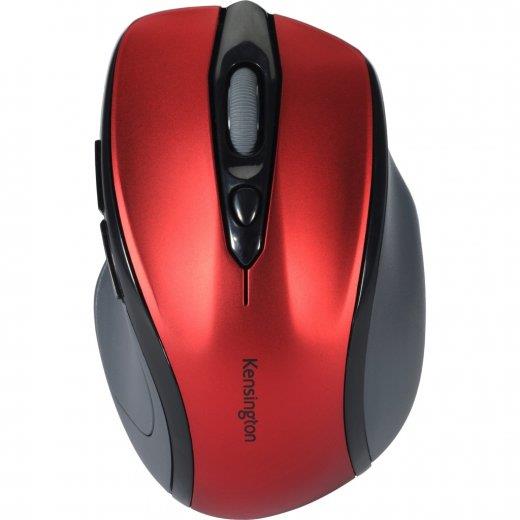 KENSINGTON Mysz bezprzewodowa średniowymiarowa Pro Fit rubinowo-czerwona - K72422WW