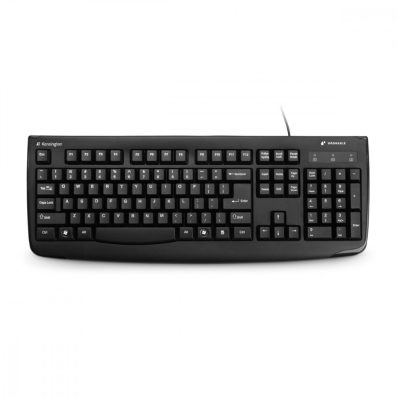 KENSINGTON Klawiatura Pro Fit Washable Keyboard Wired ES  - K64407ES