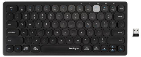 KENSINGTON Klawiatura bezprzewodowa kompaktowa Multi device Dual ES - K75502ES