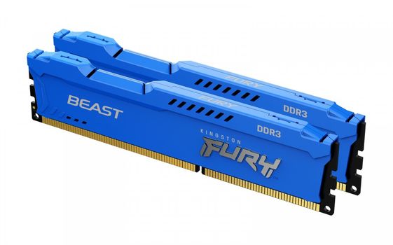 KINGSTON Pamięć DDR3 Fury Beast Blue 8GB (2*4GB)/1600 CL10 - KF316C10BK2/8