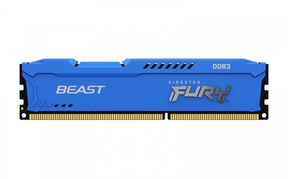 KINGSTON Pamięć DDR3 Fury Beast  4GB (1*4GB)/1866  CL10 niebieska - KF318C10B/4