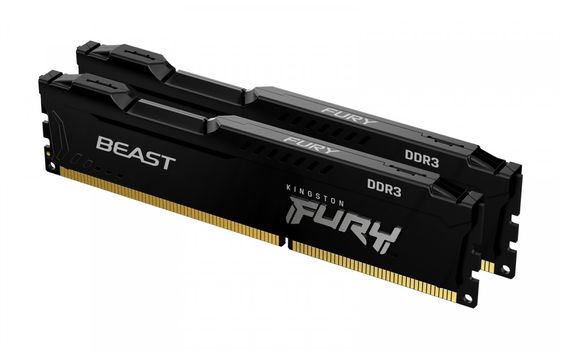 KINGSTON Pamięć DDR3 Fury Beast 16GB (2*8GB)/1866 CL10 czarna - KF318C10BBK2/16