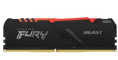 KINGSTON Pamięć DDR4 Fury Beast    RGB  64GB(4*16GB)/3200  CL16  - KF432C16BB1AK4/64
