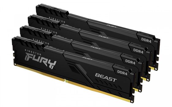 KINGSTON Pamięć DDR4 FURY Beast 128GB(4*32GB)/3200 CL16 - KF432C16BBK4/128