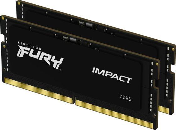 KINGSTON Pamięć DDR5 SODIMM Fury Impact 16GB(2* 8GB)/4800 CL38  - KF548S38IBK2-16