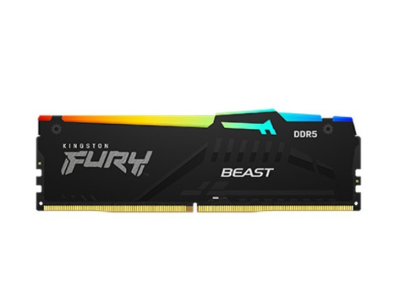 KINGSTON Pamięć DDR5 Fury Beast Black RGB  32GB(1*32GB)/5600  CL36 - KF556C36BBE2A-32
