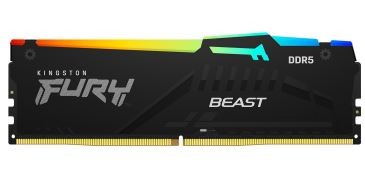 KINGSTON Pamięć DDR5 Fury Beast RGB 64GB(4*16GB)/5600 CL40 czarna - KF556C40BBAK4-64