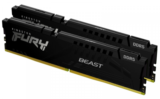 KINGSTON Pamięć DDR5 Fury Beast 64GB(2*32GB)/6000 CL30 EXPO czarna - KF560C30BBEK2-64