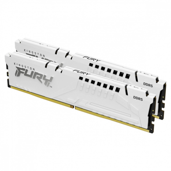 KINGSTON Pamięć DDR5 Fury Beast 64GB(2*32GB)/6000 CL30 EXPO biała - KF560C30BWEK2-64