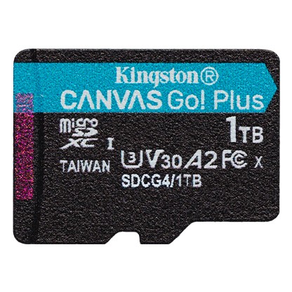 KINGSTON Karta pamięci microSD 1TB Canvas Go! Plus 200MB/s A2 U3 V30 - SDCG4/1TBSP