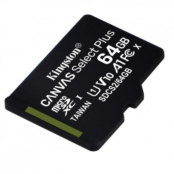 KINGSTON Karta pamięci microSD  64GB Canvas Select Plus 100MB/s  - SDCS2/64GBSP