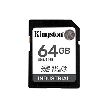 KINGSTON Karta pamięci SD 64GB Industrial C10 UHS-I U3 V30 A1 pSLC  - SDIT/64GB