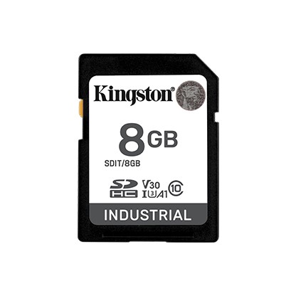 KINGSTON Karta pamięci SD 8GB Industrial C10 UHS-I U3 V30 A1 pSLC  - SDIT/8GB