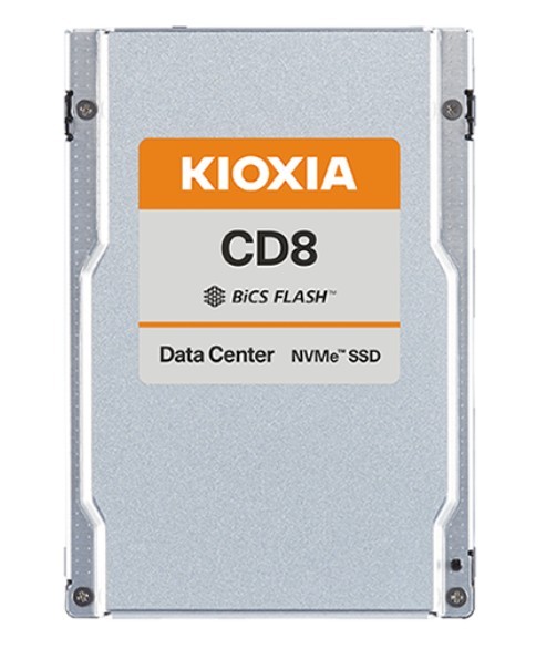 KIOXIA Dysk SSD CD8-V 3200GB U.2 NVMe Gen.4 1x4 DWPD 3 3D TLC BiCS Flash Data Center NVMe non-SED SIE PLP - KCD8XVUG3T20