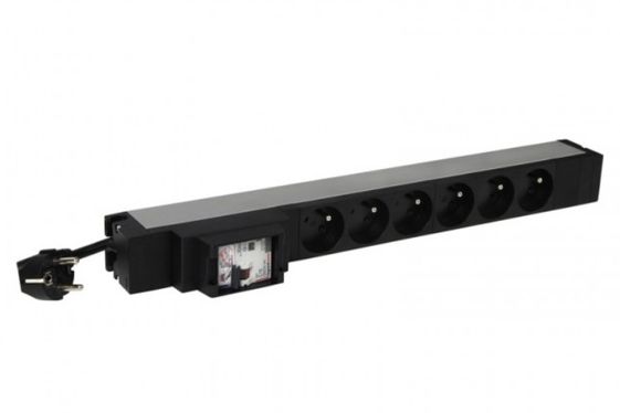 LEGRAND Blok zasilający 19 6x2P+ z wyłącznikiem16A 30mA  - 646833