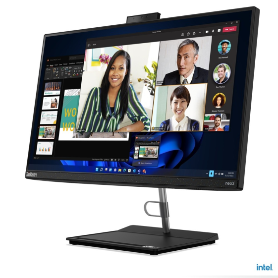 LENOVO Komputer AiO ThinkCentre neo 30a 12B000B1PB W11Pro i3-1220P/8GB/256GB/INT/DVD/23.8 FHD/1YRPremier Support + 3YRS OS  - 12B000B1PB