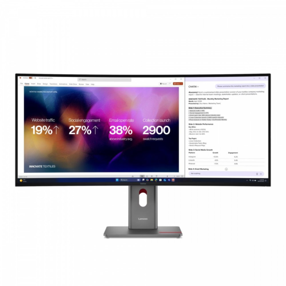 LENOVO Monitor 39.7 cala ThinkVision P40WD-40 64B4XAT1EU - 64B4XAT1EU