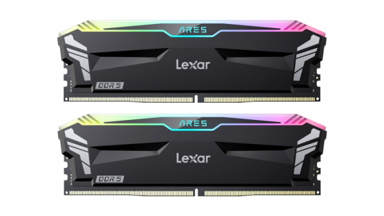 LEXAR Pamięć DDR5 ARES RGB Gaming  32GB(2*16GB)/7200 Czarna - D5U16G72C34LA-RGD