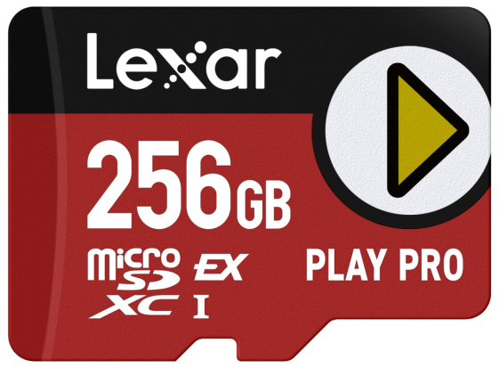 LEXAR Karta pamięci microSDHX PLAY PRO 256GB EXPRESS 7.1 900MB/s - LMSXPS0256G-BNNNG