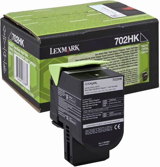 LEXMARK Toner 702HK 4k bk CS310/410/510 70C2HK0 - 70C2HK0