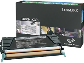 LEXMARK Toner Optra C73x/X73x Black 12K C736H1KG - C736H1KG