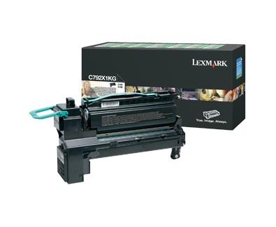 LEXMARK Toner Optra C792 czarny 20k C792X1KG - C792X1KG