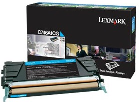 LEXMARK Toner C746/C748 cy 7k C746A1CG - C746A1CG