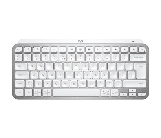LOGITECH Klawiatura bezprzewodowa MX Keys Mini Pale 920-010499 jasnoszara - 920-010499