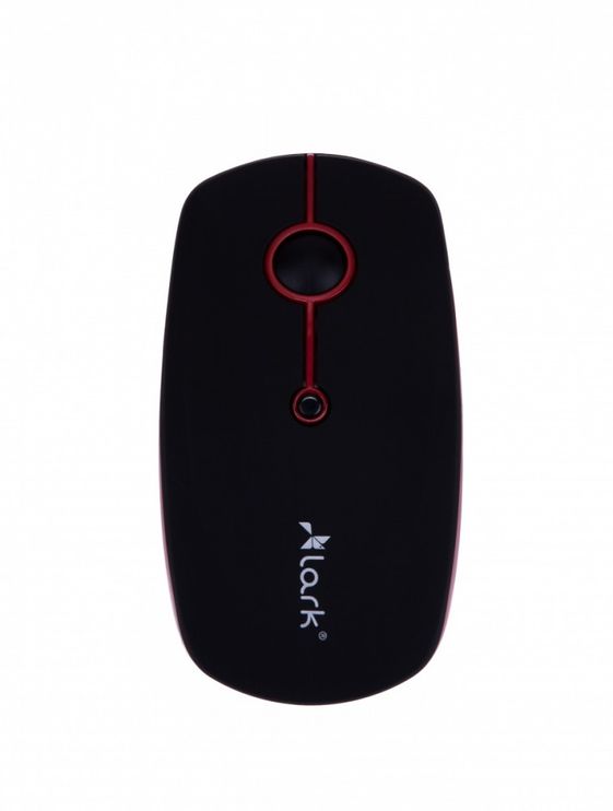LARK Mysz komputerowa bezprzewodowa MS 400 czarno-czerwona - LARKMOUSE400WLBR