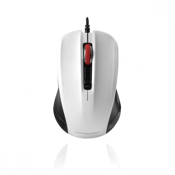 MODECOM M9.1 CZARNO-BIAŁA PRZEWODOWA MYSZ OPTYCZNA - M-MC-00M9.1-200
