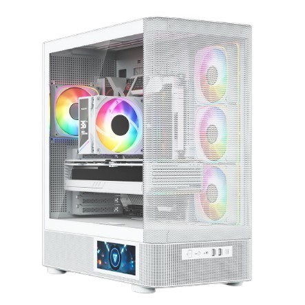 MODECOM Obudowa Volcano AQ400 ARGB MIDI WHITE - MC-A-AQ400-4FA-W