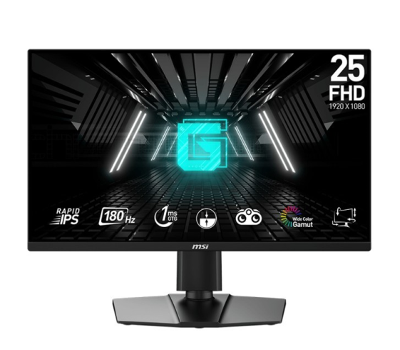 MSI Monitor G255PF E2 24,5 cala LED/FHD/Flat/180Hz/Black  - G255PF E2