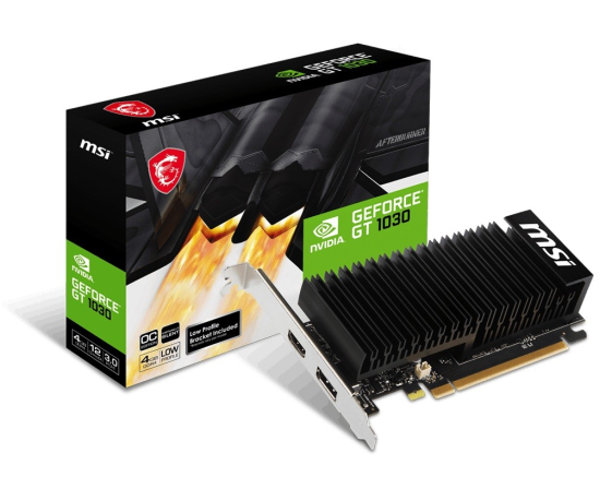 MSI Karta graficzna GeForce GT 1030 4GHD4 LP OC 4GD DR4 64BIT DP/HDMI - GEFORCE GT 1030 4GHD4 LP OC