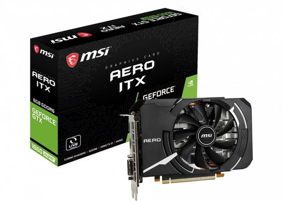 MSI Karta graficzna GeForce GTX 1660 SUPER AERO ITX 6G OC 192BIT GDDR6 DVI-D/HDMI/DP - GeForce GTX 1660 SUPER AERO ITX OC