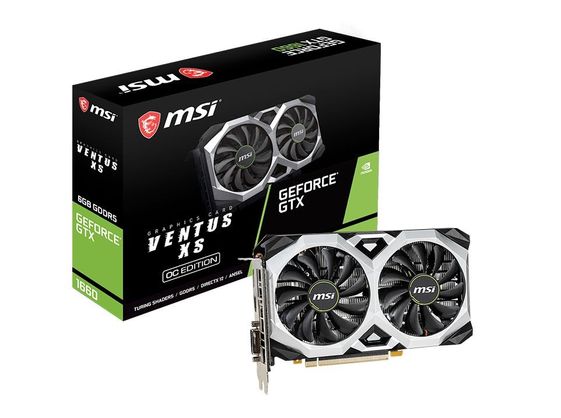 MSI Karta graficzna GeForce GTX 1660 VENTUS XS 6GB OCV1 192BIT GDDR5 3DP/HDMI/DVI  - GeForce GTX 1660 VENTUS XS 6G OCV1