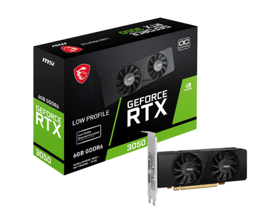 MSI Karta graficzna GeForce RTX 3050 LP 6G OC 6GB GDDR6 96bit DP/2HDMI - GeForce RTX 3050 LP 6G OC