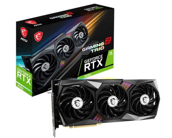 MSI Karta graficzna GeForce RTX 3060 GAMING Z TRIO 12GB GDDR6 192bit 3DP/HDMI  - GeForce RTX 3060 GAMING Z TRIO 12G