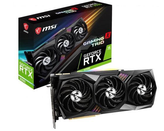 MSI Karta graficzna GeForce RTX 3090 GAMING X TRIO 24GB GDDR6X 384bit 3DP/HDMI  - GeForce RTX 3090 GAMING X TRIO 24G
