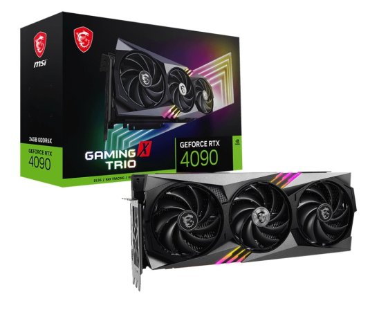 MSI Karta graficzna GeForce RTX 4090 GAMING X TRIO 24G GDDR6X 384bit 3DP/HDMI - GeForce RTX 4090 GAMING X TRIO 24G